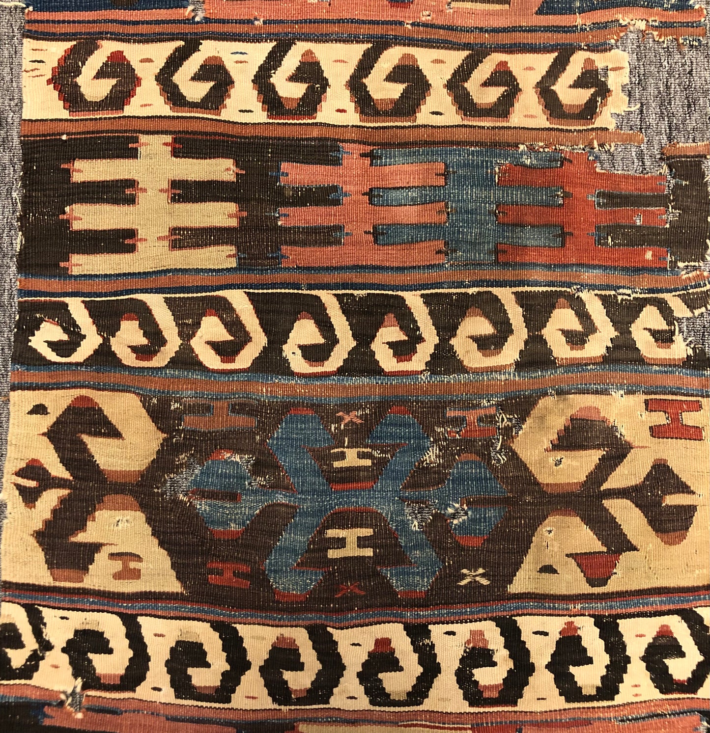 Antique Central Anatolia Aksaray Kilim Fragment