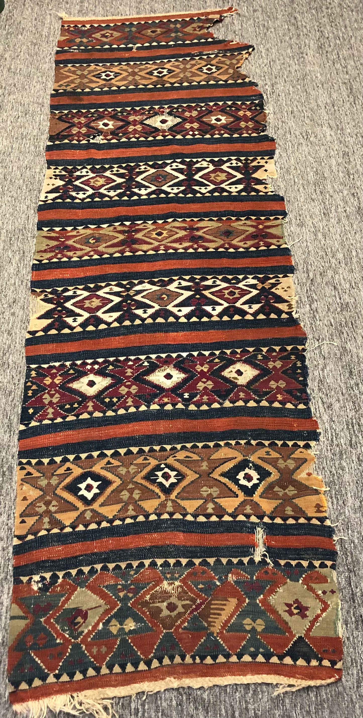 Antique Central Anatolia Cappodocia Konya Kilim