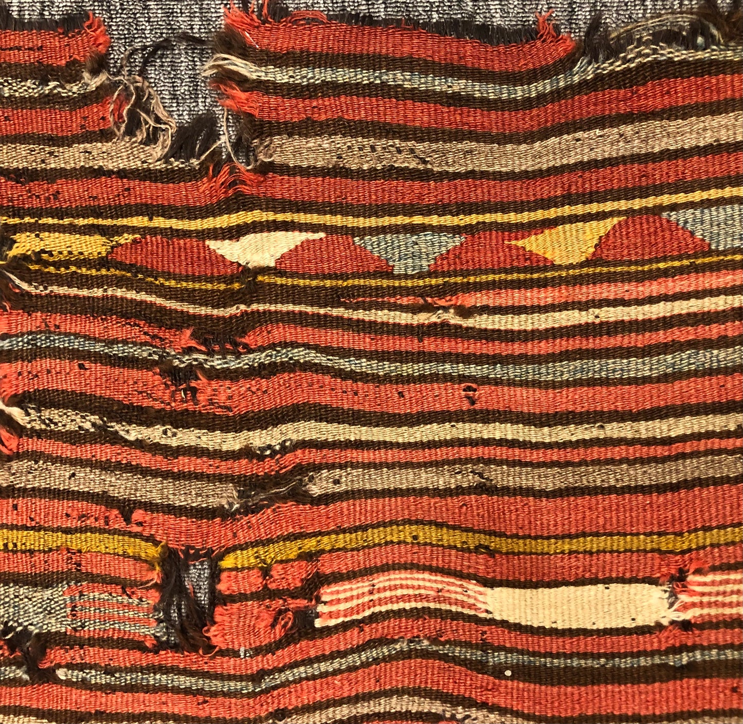 Antique Anatolia Primitive Wild Mut Kilim