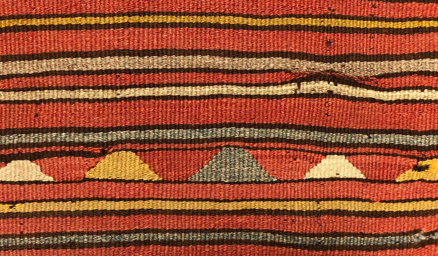 Antique Anatolia Primitive Wild Mut Kilim