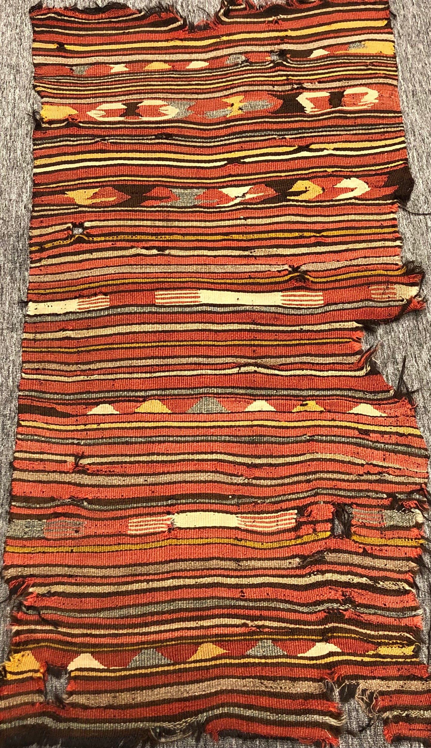 Antique Anatolia Primitive Wild Mut Kilim