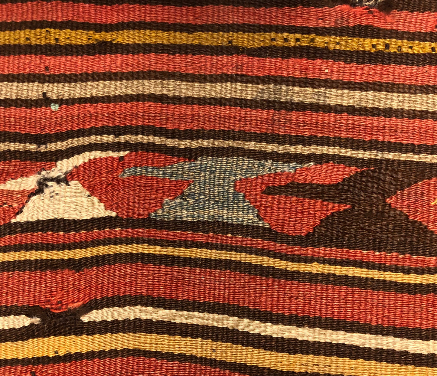 Antique Anatolia Primitive Wild Mut Kilim
