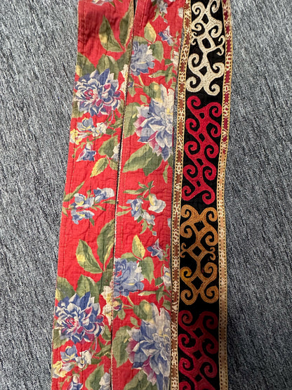 "Old Uzbek belt embroidery band"