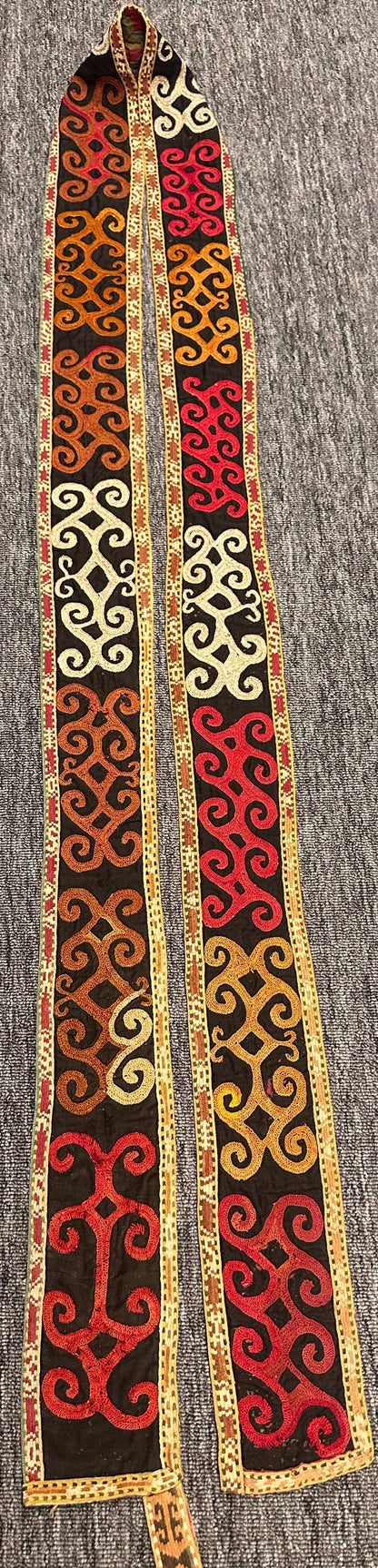 "Old Uzbek belt embroidery band"