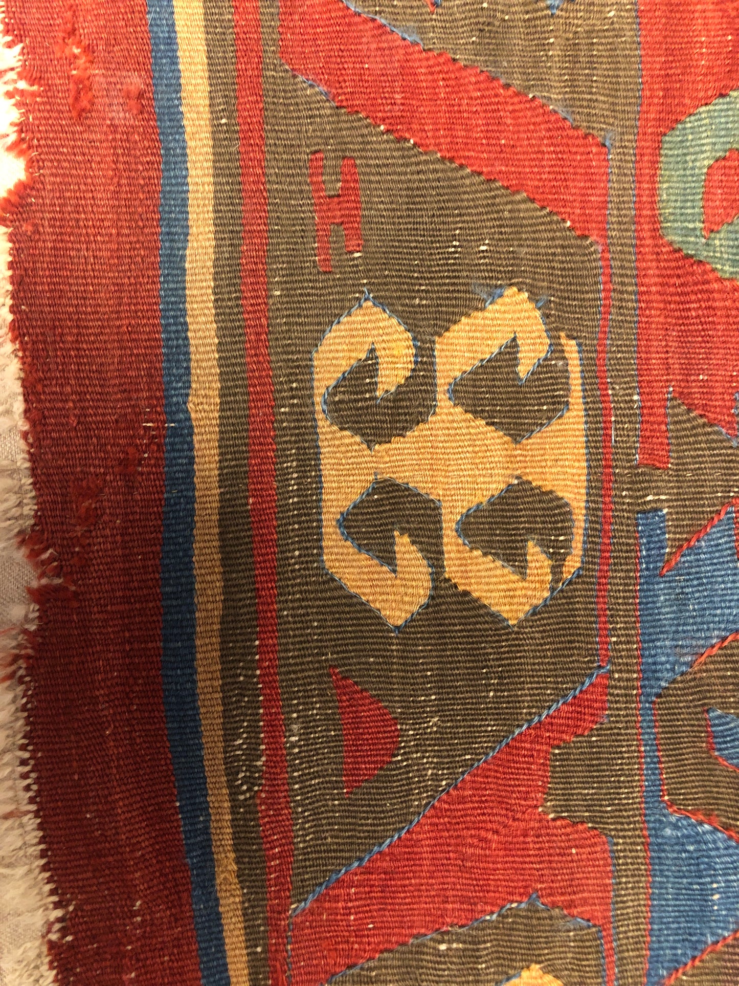 Anatolian Kilim Fragment 130-Year-Old