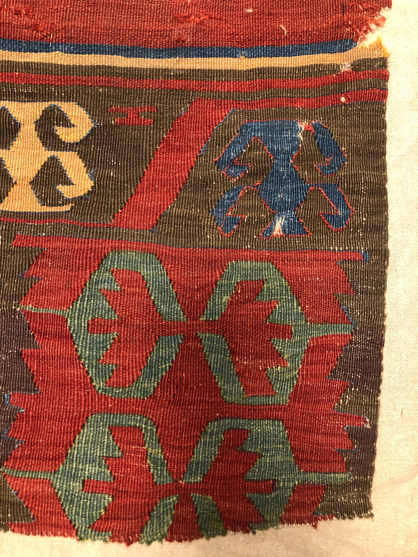 Anatolian Kilim Fragment 130-Year-Old