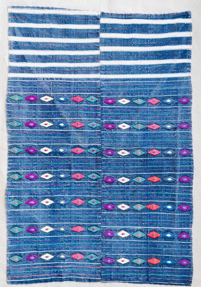 Kilim with embroidery