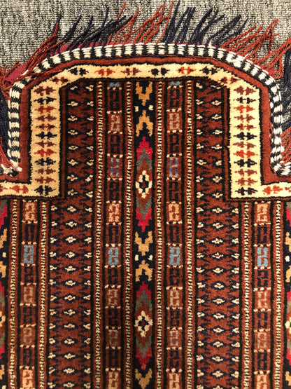 Turkmen rug horse saddle”